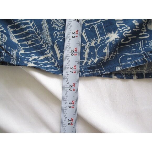 Men Goodfellow 100% Rayon Button US City Print Short Sleeve Shirt Sz XL (MT390) - Picture 4 of 8